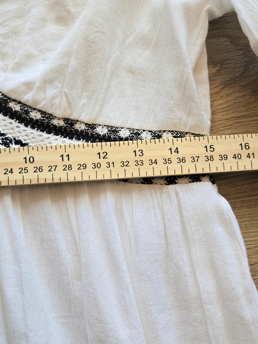 INC International Concepts White Boho Babydoll Dress With Embroidered Trim Sm - Picture 5 of 6